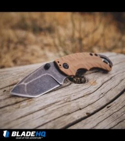 Kershaw Shuffle II Tanto Liner Lock Knife Tan (2.25" BlackWash) 8750TTANBW -Blade HQ Kershaw shuffle ii tanto tan BHQ 27404 dl