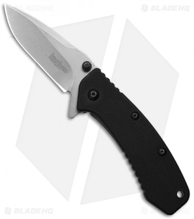 Kershaw Cryo Assisted Opening Flipper Knife Black G-10 (2.75" Stonewash) 1555G10 1 Kershaw Cryo Assisted Opening Flipper Knife Black G-10 (2.75" Stonewash) 1555G10
