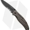 Kershaw Vapor II Frame Lock Knife Black SS (3.5" Black Serr)