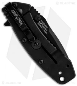 Kershaw Cryo Assisted Opening Knife Black (2.75" Black) 1555BLK -Blade HQ kershaw cryo 1555blk back 1