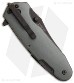 Kershaw Funxion EMT Assisted Opening Knife (3" Black Serr) 8100GRYST -Blade HQ kershaw funxion emt 8100gryst c