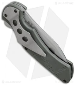 Kershaw Junkyard Dog II Liner Lock Knife Gray G-10 (3.75" Bead Blast) 1725 -Blade HQ kershaw junkyard dog II ser 1725st side cm