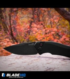 Kershaw Launch 1 Automatic Knife Black Aluminum (3.4" BlackWash) 7100BW 13 Kershaw Launch 1 Automatic Knife Black Aluminum (3.4" BlackWash) 7100BW -Blade HQ kershaw launch 1 blackwash BHQ 27374 fall leaves dl