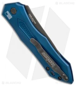 Kershaw Launch 6 Automatic Knife Blue Aluminum (3.75" Black) 7800BLUBLK -Blade HQ kershaw launch 6 blue 7800BLUBLK BHQ 37862 er side