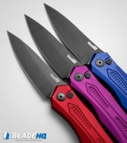 Kershaw Launch 6 Automatic Knife Blue Aluminum (3.75" Black) 7800BLUBLK -Blade HQ kershaw launch 6 purple blue red dl vertical confetti
