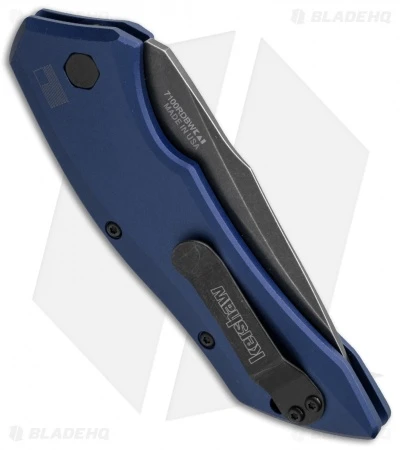 Kershaw Launch 1 Automatic Knife Blue Aluminum (3.4" BlackWash) 7100BLUBW 3 Kershaw Launch 1 Automatic Knife Blue Aluminum (3.4" BlackWash) 7100BLUBW - Image 3
