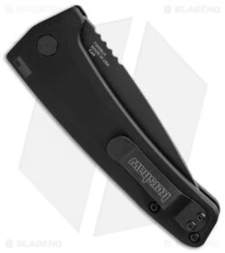 Kershaw Launch 3 Automatic Knife Black Aluminum (3.4" Black) 7300BLK -Blade HQ kershaw launch auto 3 7300blk side cm
