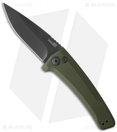 Kershaw Launch 3 Automatic Knife OD Green Aluminum (3.4" Black) 7300BLKOL 1 Kershaw Launch 3 Automatic Knife OD Green Aluminum (3.4" Black) 7300BLKOL