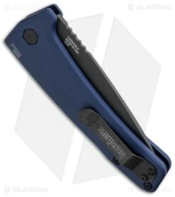 Kershaw Launch 3 Automatic Knife Blue Aluminum (3.4" Black) -Blade HQ kershaw launch auto 3 black dlc blue side cm