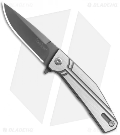 Kershaw Nura 3.0 Flipper Knife (3" Gray) 4030TIKVT 1 Kershaw Nura 3.0 Flipper Knife (3" Gray) 4030TIKVT