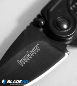 Kershaw Spoke Assisted Opening Flipper Knife (2" Black) 1313BLK -Blade HQ kershaw spoke 1313blk cm 3